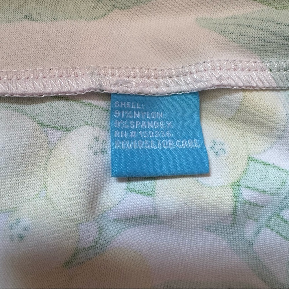 J.McLaughlin Catalina Cloth Ayla Dress Lily Frond Light Pink Green Size Medium - Picture 2 of 8